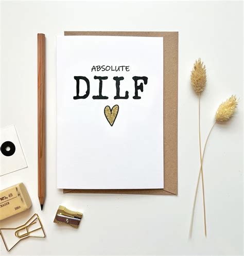 Absolute Dilf Card Funny Fathers Day Card For Husband Etsy