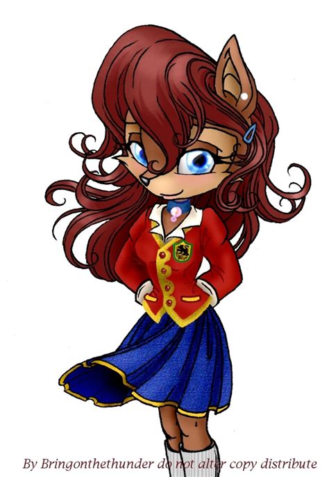 Sally Acorn - School Uniform - Fighting For Freedom! Fan Art (16255894 ...