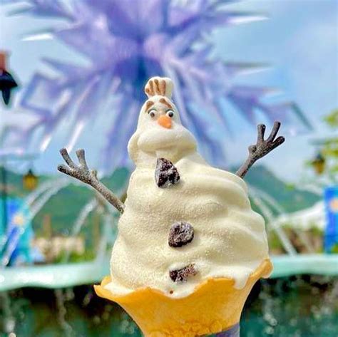 Disney Food Blog On Instagram Olaf Ice Cream Alert ☃️‼️ And Lots More