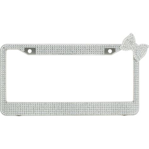 7 Rows Of Crystal Diamond Rhinestone Bling License Plate Frame Etsy