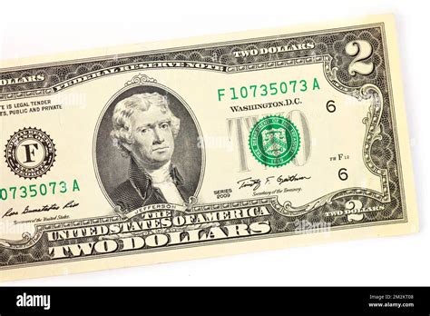 Thomas Jefferson 2 Dollar Bill