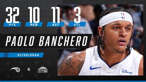 Paolo Bancheros Triple Double Leads Magic To 18 PT Comeback Win Vs