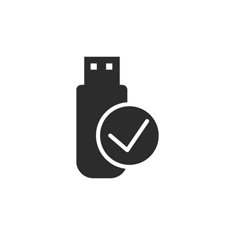 Usb Icon Flat Style Isolated On White Background 2387847 Vector Art At