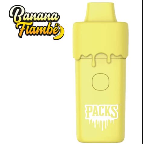 Packspod Live Resin Vapes Banana Flambe