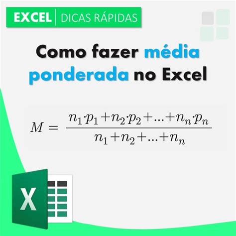 M Dia Ponderada No Excel Smart Planilhas