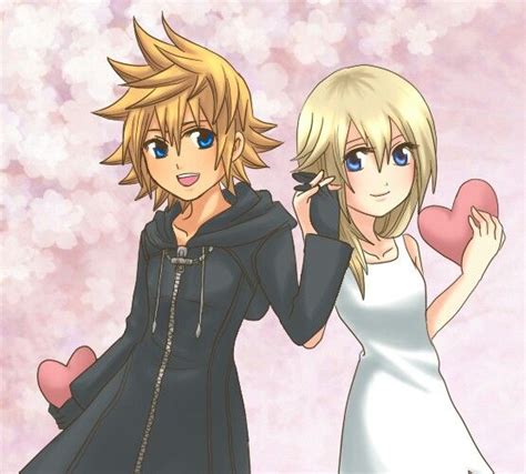 Roxas And Naminé Kingdom Hearts Ii C 2005 Disney And Square Enix