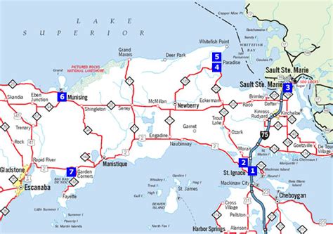 Eastern Upper Peninsula Map