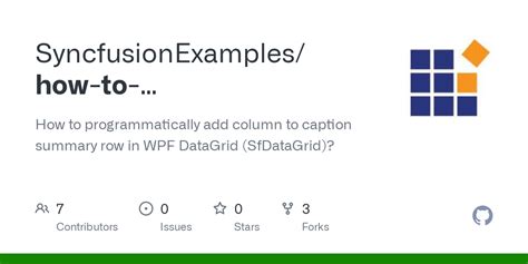 GitHub SyncfusionExamples How To Programmatically Add Column To