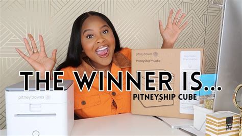 Shipping Label Printer Giveaway Winner Announcement Pitneyship Cube