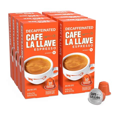 Amazon Cafe La Llave Decaf Espresso Pods 80 Recyclable Aluminum