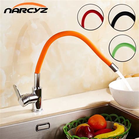 Colorful Kitchen Faucet Pull Up Down Spring Flexible Degree