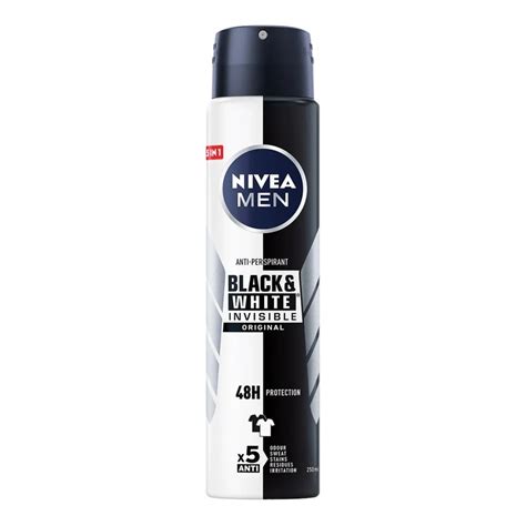 Nivea MEN Black White Invisible Antyperspirant męski w spray u 250 ml