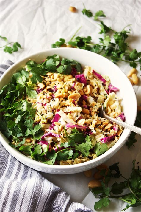 Crunchy Cabbage Salad With Peanut Dressing Day Fix