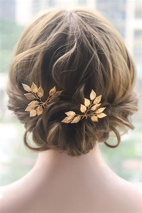 Kercisbeauty In Wedding Leaf Leaves Hair Pins For Bride Bridal