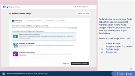 Panduan Teknis Fitur Pengelolaan Kinerja Kepala Sekolah Kepala Sekolah Sebagai Pegawai Pptx