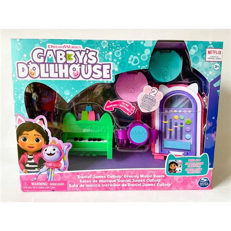 Gabbys Dollhouse Groovy Music Room With Daniel James Catnip Figure