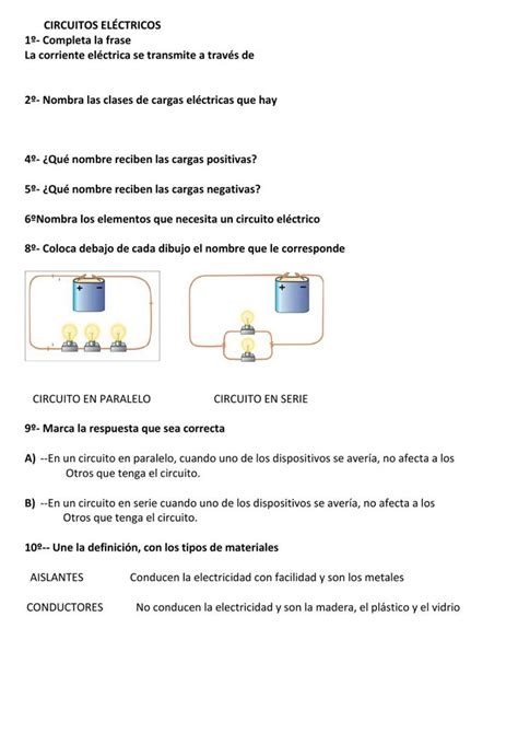 Actividad Interactiva De La Electricidad Para Primaria Puedes Hacer