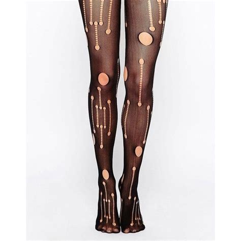 Leg Avenue Punk Rock Ripped Tights 13 Liked On Polyvore Featuring