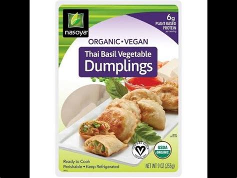 Nasoya Thai Basil Vegetable Dumplings Product Review Youtube