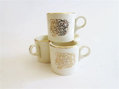 Tom & Jerry Cocktail Mugs // Vintage Holiday Petite Mugs