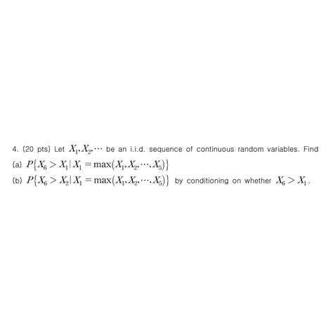 Solved Pts Let X X Cdots Be An I I D Sequence Of Chegg