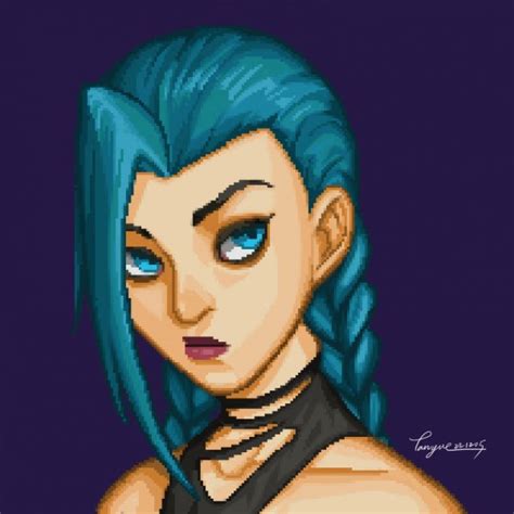 Jinx Pixel Art By 談月 Illustbuy 插畫／設計委託平台