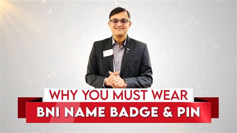 Bni Name Badge Pin Youtube