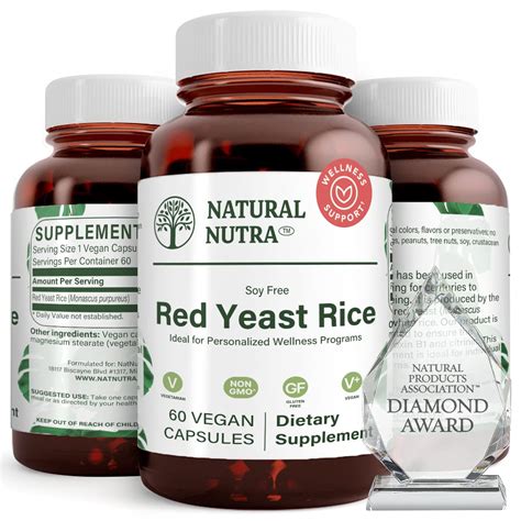 Natural Nutra Red Yeast Rice Extract With Monacolin K Mg