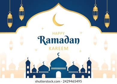 Islamic Ramadan Celebration Template Banner Design Stock Vector ...