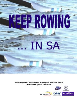 Fillable Online A Development Initiative Of Rowing Sa And The South