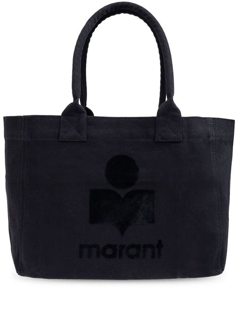 Isabel Marant Yenky Logo Embroidered Zipped Tote Bag Farfetch