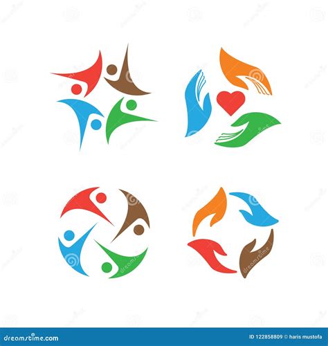 Community Organization Logo Design Template Stock Vector - Illustration ...