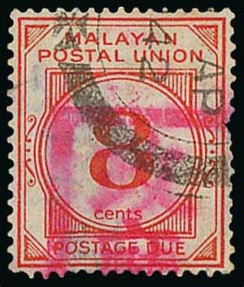 Japanese Occupation Of Malaya Malacca Postage Dues C Scarlet