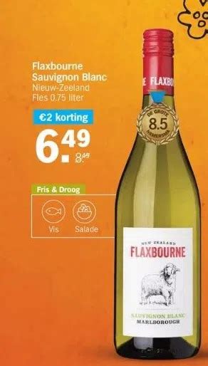 Flaxbourne Sauvignon Blanc Nieuw Zeeland Fles Liter Aanbieding Bij