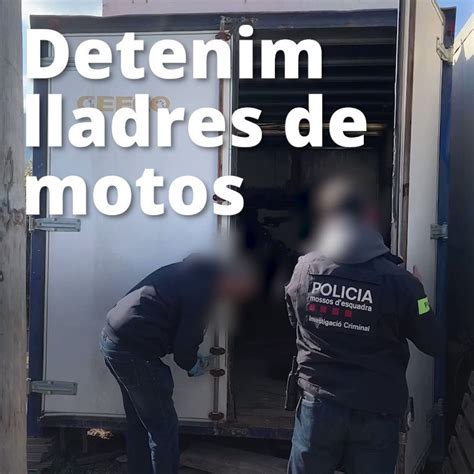 Mossos On Twitter Detenim Membres Dun Grup Criminal Que Robava