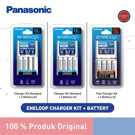 Jual Panasonic Eneloop Charger Kit Battery Eneloop Rechargeable Aa