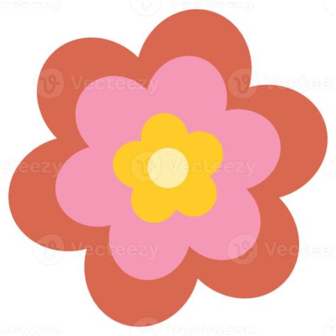 Free Groovy Retro Bloem 13666396 Png With Transparent Background