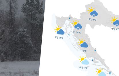 Minusi i snijeg Evo kakvo nas vrijeme očekuje idućeg tjedna 24sata