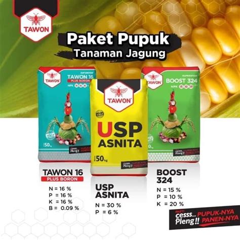 Jual USP ASNITA CAP TAWON Kemasan 5kg Pupuk Nitrogen Pospat Pengganti