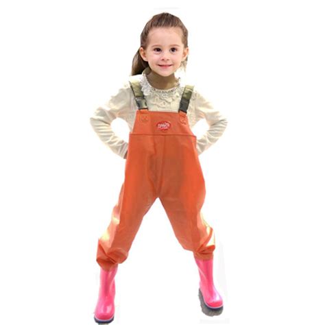 Xmrs Kids Candy Color Chest Waders Waterproof Pvc Bootfoot Cleated Fish