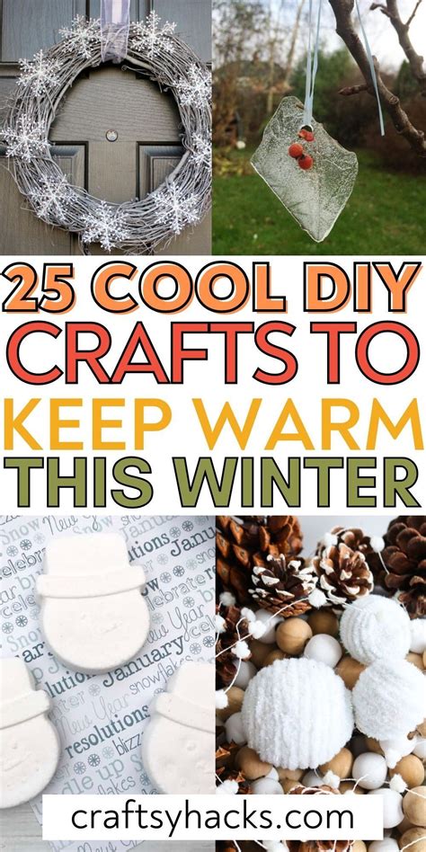 Winter Crafts Anyone Can Make Winter Diy Crafts Winter Holiday