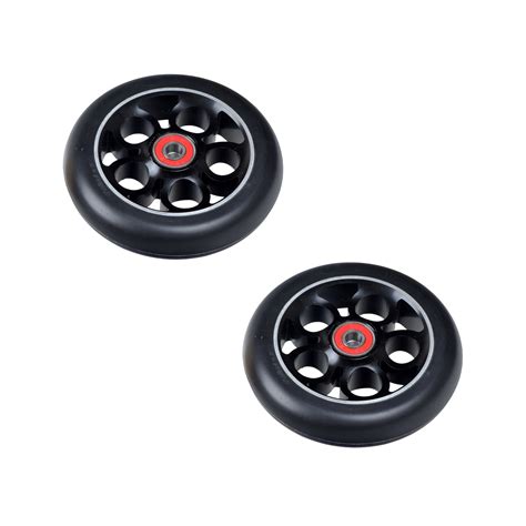 Alveytech Mm Black Wheels With Clover Core Black Hubs Pro Kick