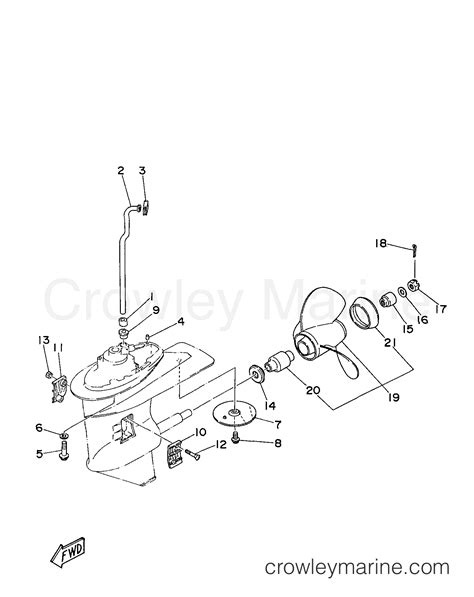 Lower Casing Drive Outboard Hp Elhx Crowley Marine