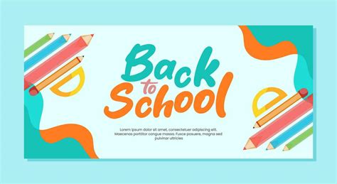 Back to school banner template design vector illustrations 25356032 ...