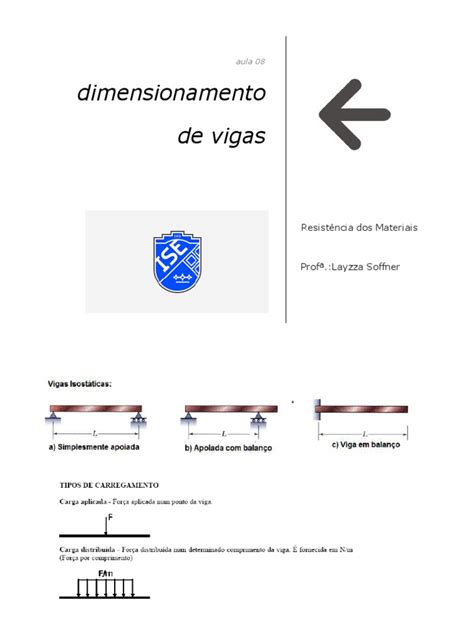 Aula 8 Dimensionamento De Vigas Pdf Flexão Física Física