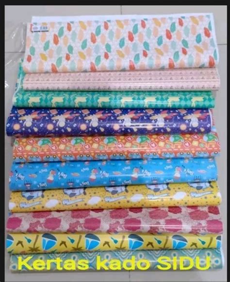 Kertas Kado Sidu Fancy Lembar Motif Murah Meriah Lazada Indonesia