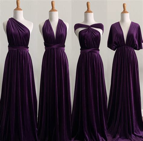 Satin Eggplant Bridesmaid Dresses