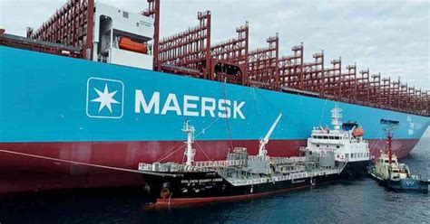 Worlds First Ship To Ship Green Methanol Bunkering For Container Ship Ane Maersk Successful