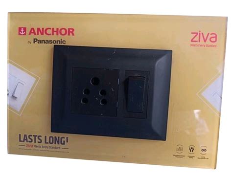 Pin Anchor Ziva Modular Switch And Socket Combination Polycarbonate