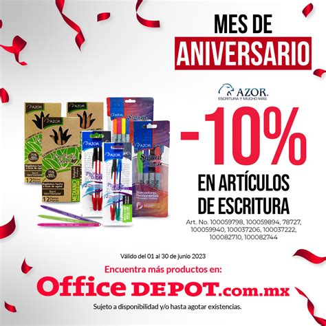 Office Depot México on Twitter Celebra nuestro Mes de Aniversario